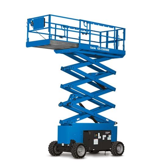 12 Meter Scherenbühne mit Stützen